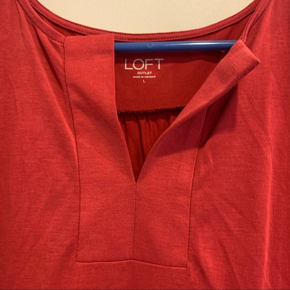 Loft Red Blouse - Picture 3 of 6